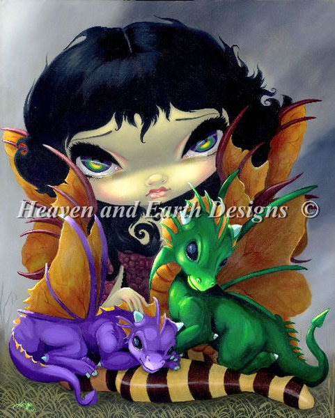 Two Cute Dragonlings - Click Image to Close